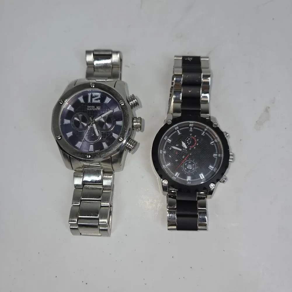 Swiss Hunter Hadley Roma Men Watch Lot Watches Timepiece Silver Mens